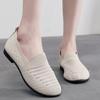 Net Schuhe Damen Schuhe Frühling Sommer Ein-Pedal Hohl Atmungsaktives Mesh Freizeitliche Bequemschuhe Weiß Flache Schuhe