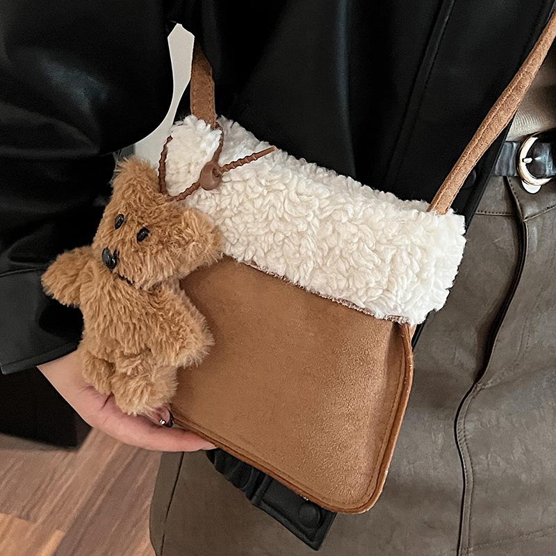 Simple and Cute, Patchwork, Cute Single-shoulder Bag, Trendy and Fashionable Crossbody Women's Bag