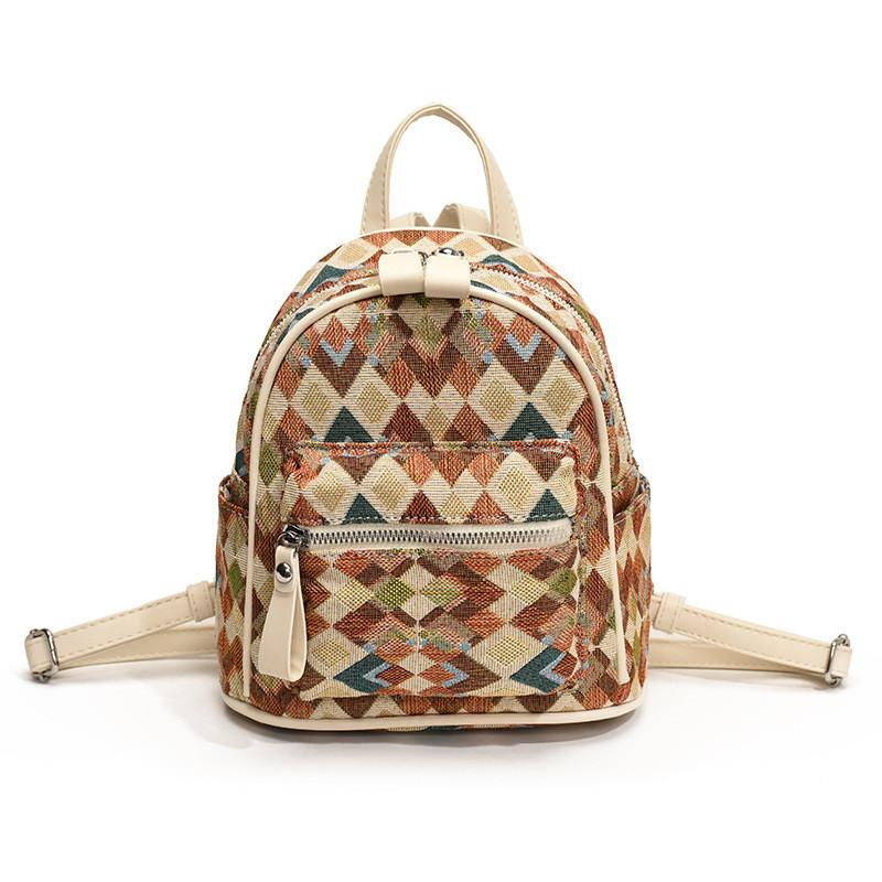 Ielgy Preppy Style School Bag Korean Style All-Match Commuter Backpack Travel Bag