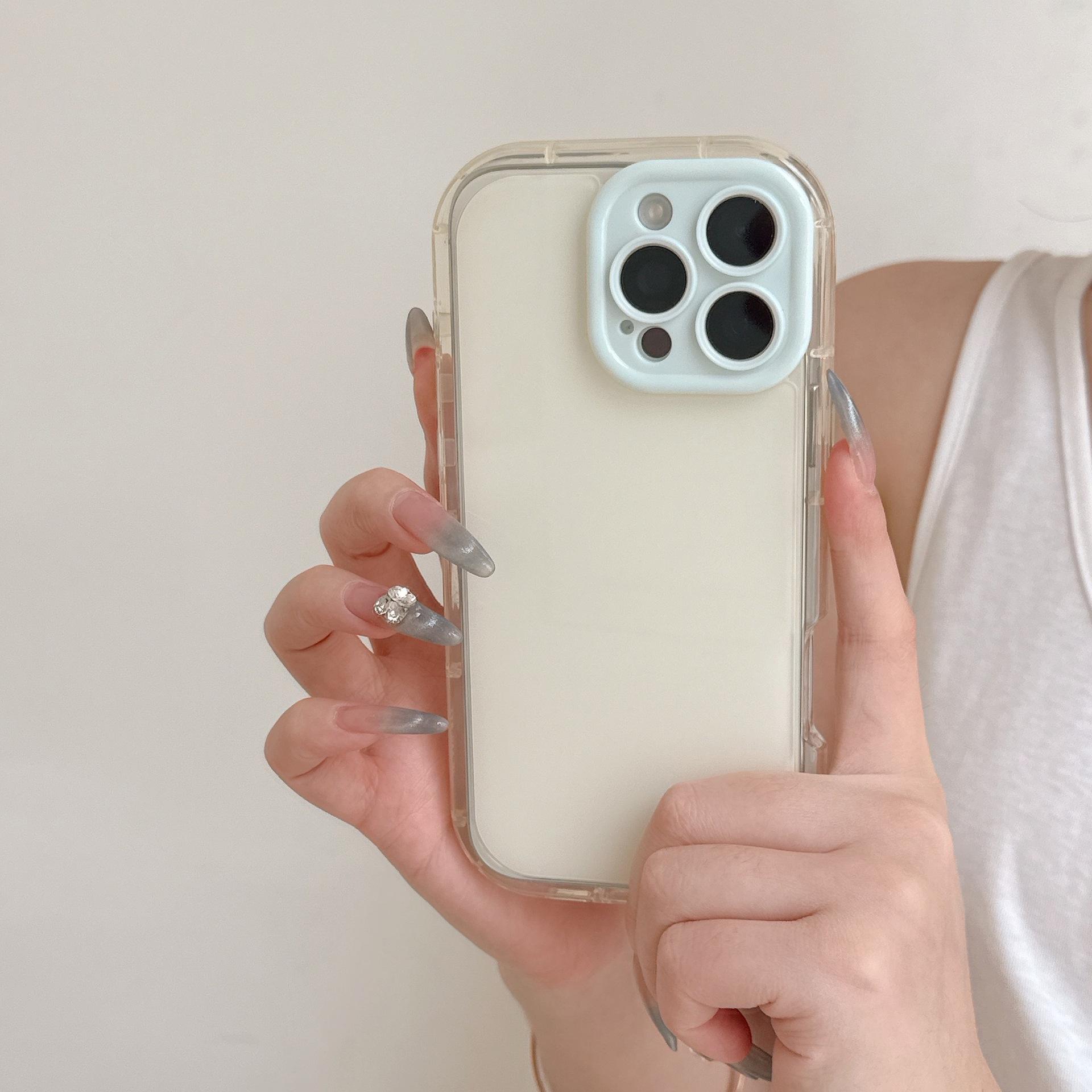 

Контрастный цветной гелевый чехол IMD Совместимый с чехлом для телефона iPhone 16 Pro Max Apple 15 Новая модель 13/14 Чехол «два в одном» 16Pro max(without Packagi