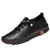 Spring and autumn hand-stitched single shoes large size mother shoes flat casual shoes