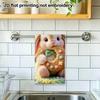 Fluffy Bunny Cookie Moon Towel, Soft Absorbent Hand Towel, Sweet Fantasy Cartoon Bath Towel
