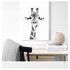 Poster Print Zoo Decor Fun Animal Black and White Photography Painting Picture Nursery Decoration Giraffe Safari Wall Art Canvas
