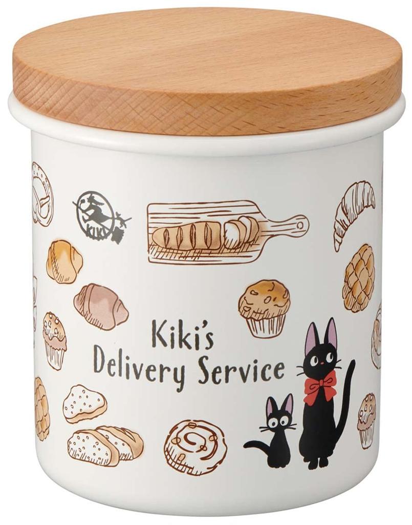 Skater Enamel Canister 750ml with Wooden Lid Ghibli Delivery Service Jiji Kiki's ENC8-A