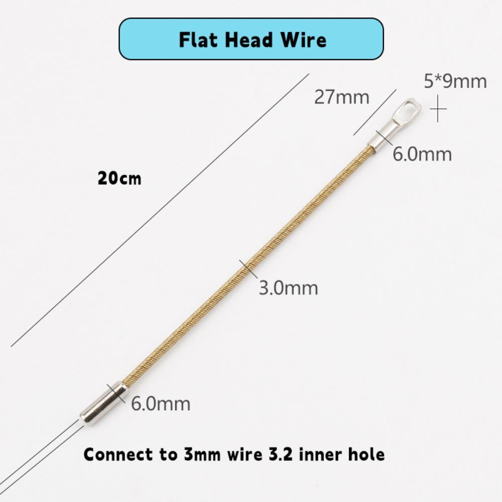 Electrician Tools Wire Puller Connector Head Connect To 3mm Wire Wire Cable Elastic Threader