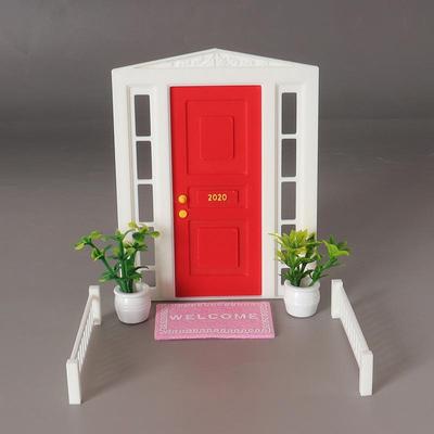 1 Stück Puppenhaus Fenster Tür Requisite Mini Türkopf Zaun Hof Simulationsmodell Miniatur Gartenszene DIY Möbel Dekoration