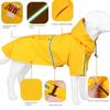 High-Visibility Rain Coat Adjustable Pet Coat Easily Wearable Pet Rain Jacket  Outdoor