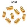 100pcs/lot Spring Clasps Cord Crimp End Caps Fastener Connectors For DIY Bracelet Necklace Jewelry Making Supplies Accessories