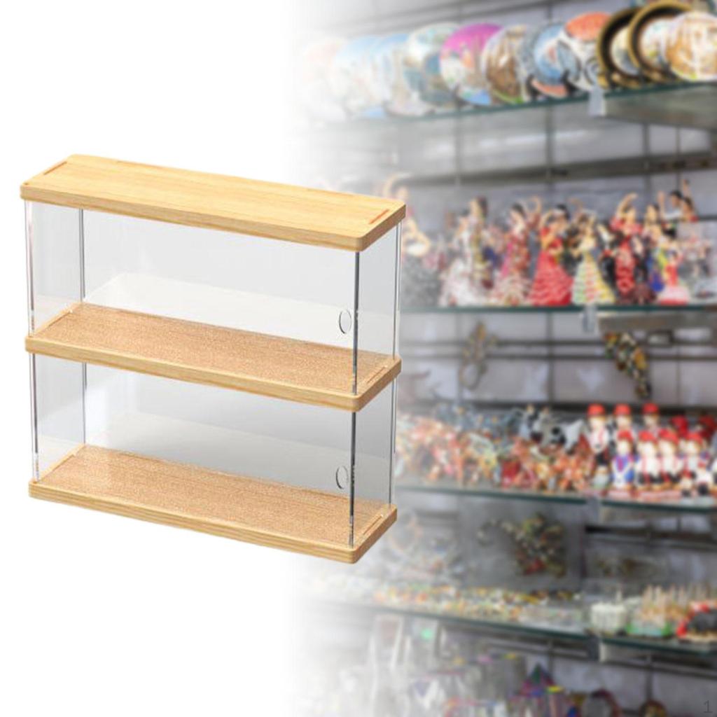 Akrylová vitrína Průhledná krabička, Pultová kostka na sběratelské předměty, Akční figurky, Miniatura
