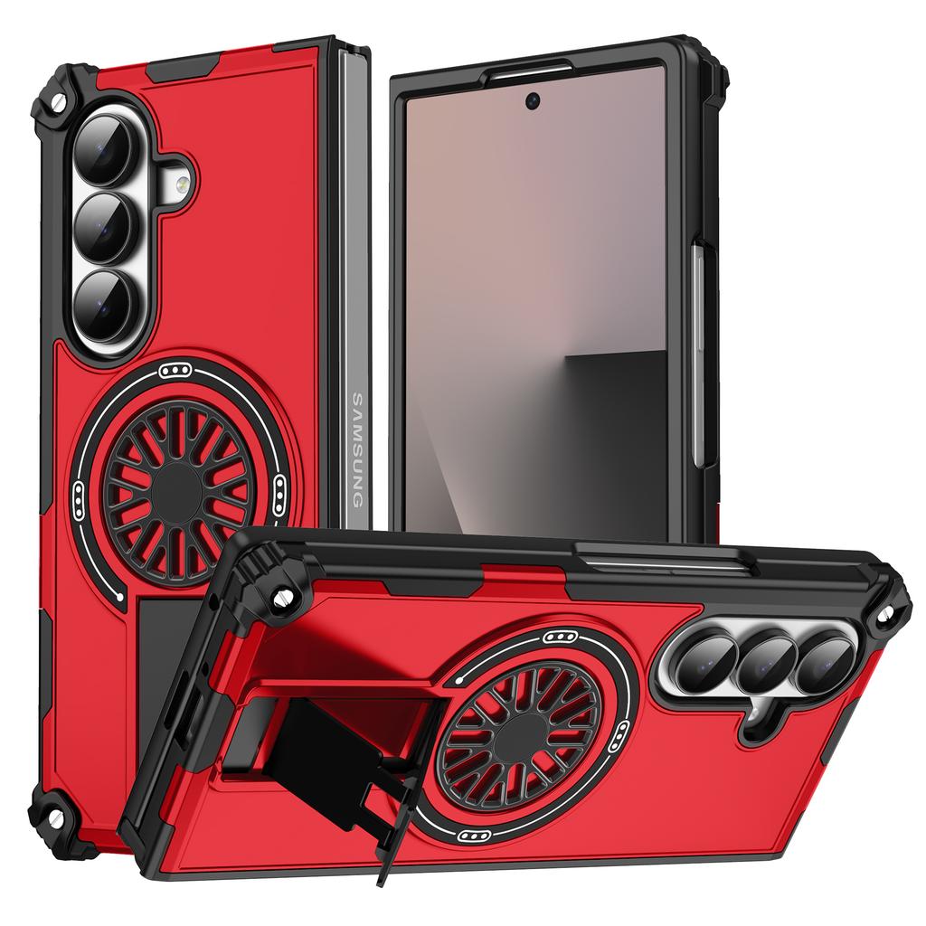 For Samsung Z Fold 7 Defender Shockproof Kickstand TPU +PC Phone Case Charging Magnetic Kickstand Mobile Phone Cases