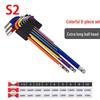 9-Piece Colored Hex Wrench Set with Ball Head