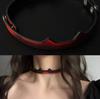 Štýlový pikantný kožený zvončekový choker náhrdelník – Unikátny menšinový dizajn