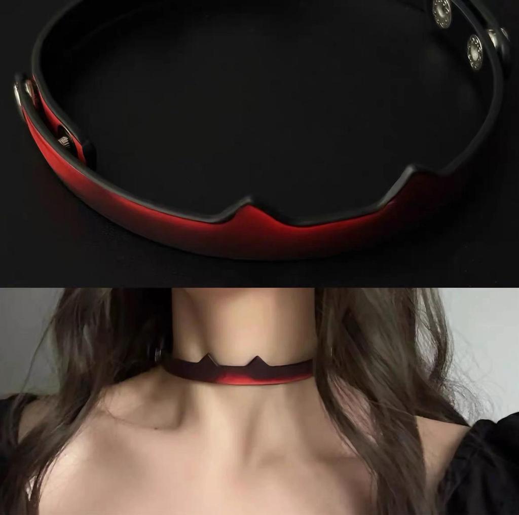 Štýlový pikantný kožený zvončekový choker náhrdelník – Unikátny menšinový dizajn
