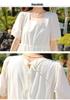 Chiffon Karomuster Kurzarmkleid für junge Mütter und ältere Frauen