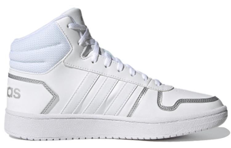 Adidas Wmns Hoops 2.0 Mid 'White Silver Metallic' FY6023