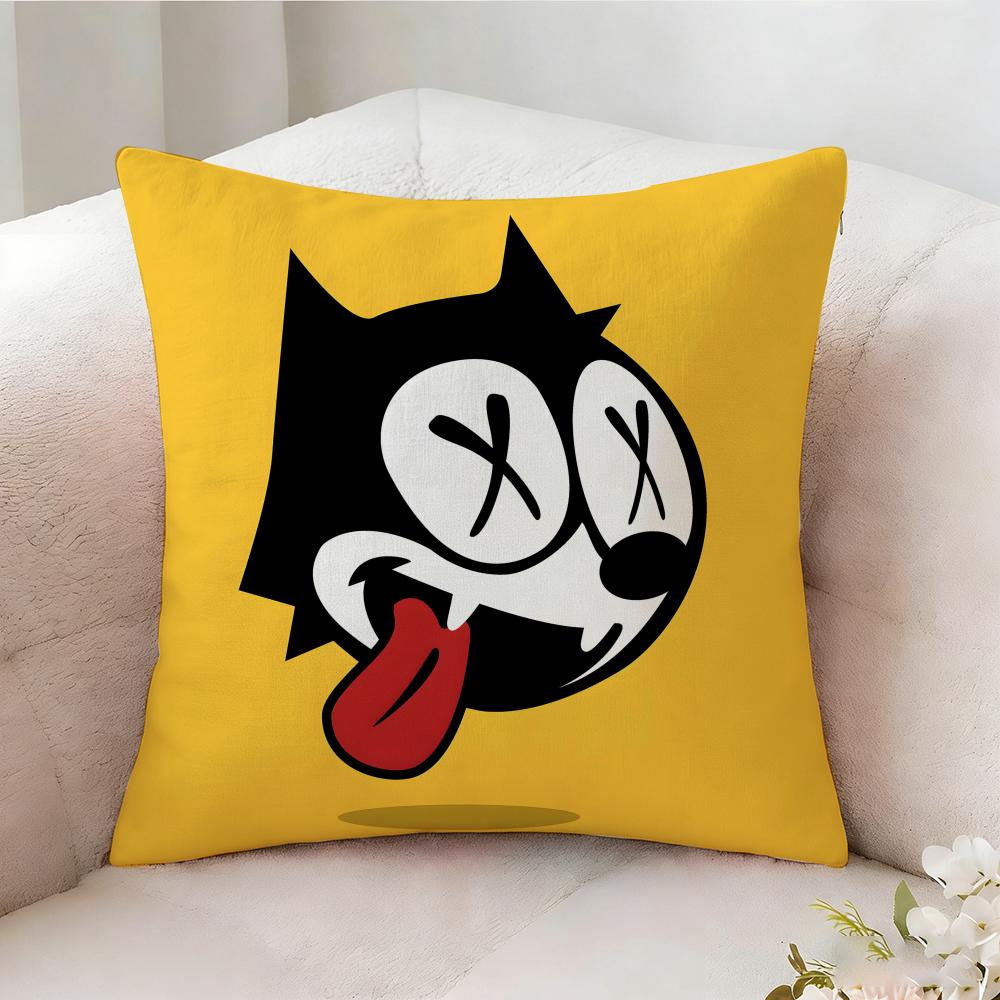 F-felix The Cat Pillow Case Pillowcase, Double-sided Printed, Sofa Cushion, Bedroom Headboard Pillow