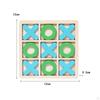 Tic TAC Toe Board Game Brain Teaser Puzzles Entertainment Interactive for Boys Girls Coffee Table