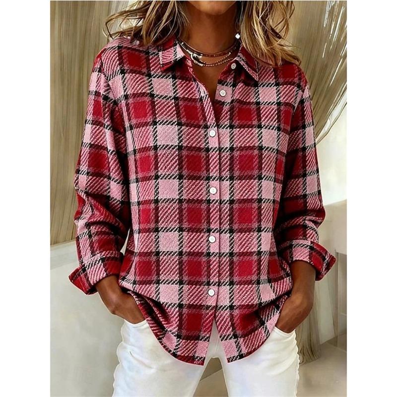 Stylish Women's Comfortable Breathable Long-Sleeve Shirt Everyday Commute Wear Simple Collared Shirt High-Quality Premium Top