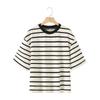 Western Style 2024 Summer New Women Clothes Casual All-matching Stripe Plus Size Short Sleeve T-shirt 5644347