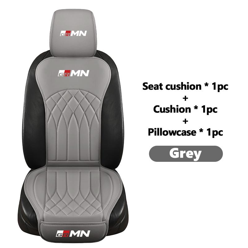 For Toyota Leather Car Seat Cushion Breathable Headrest Seat Protect Mat Accessories Camry Highlander C-HR Hilux Vios Rav4 Prius