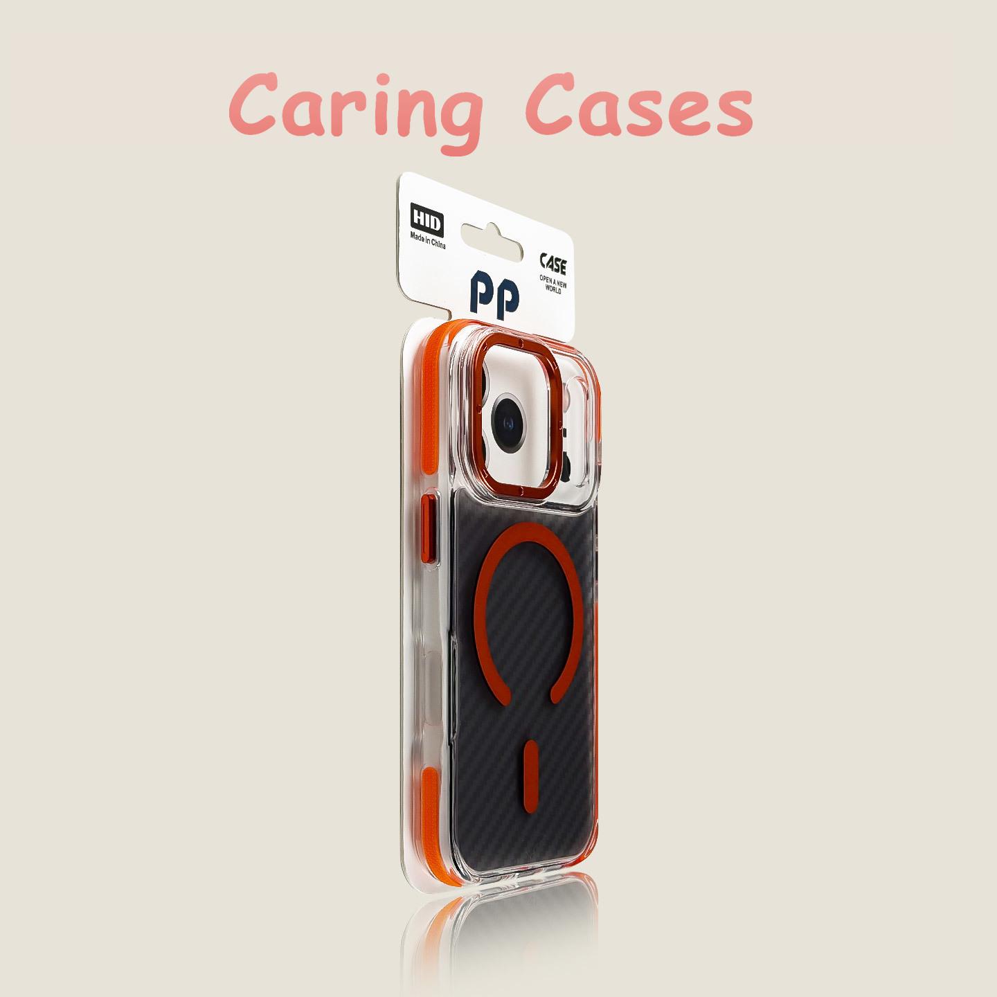 

For iPhone 17 Pro Max Case Magnetic Carbon Fiber Texture Anti-Drop Premium Metal Camera Frame Case with iPhone 16 15 14 13 12 11 iPhone 15 Pro Max помаранчевий