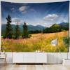 Bellissimo Arazzo Paesaggio Forestale Decorazione Murale per Camera da Letto Soggiorno Tessuto di Sfondo, Murale in Tessuto Estetica Hippie