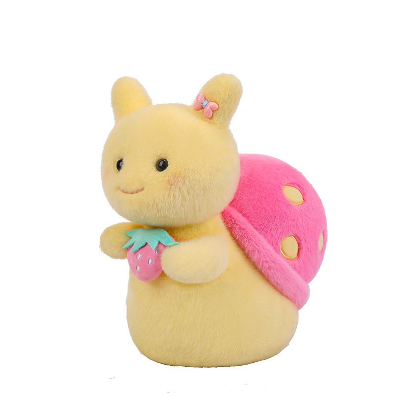 Super Cute Strawberry Small Snail Plush Toy Children's Sleep Comfort Pillow Wedding Sprinkle Event Snail Gift