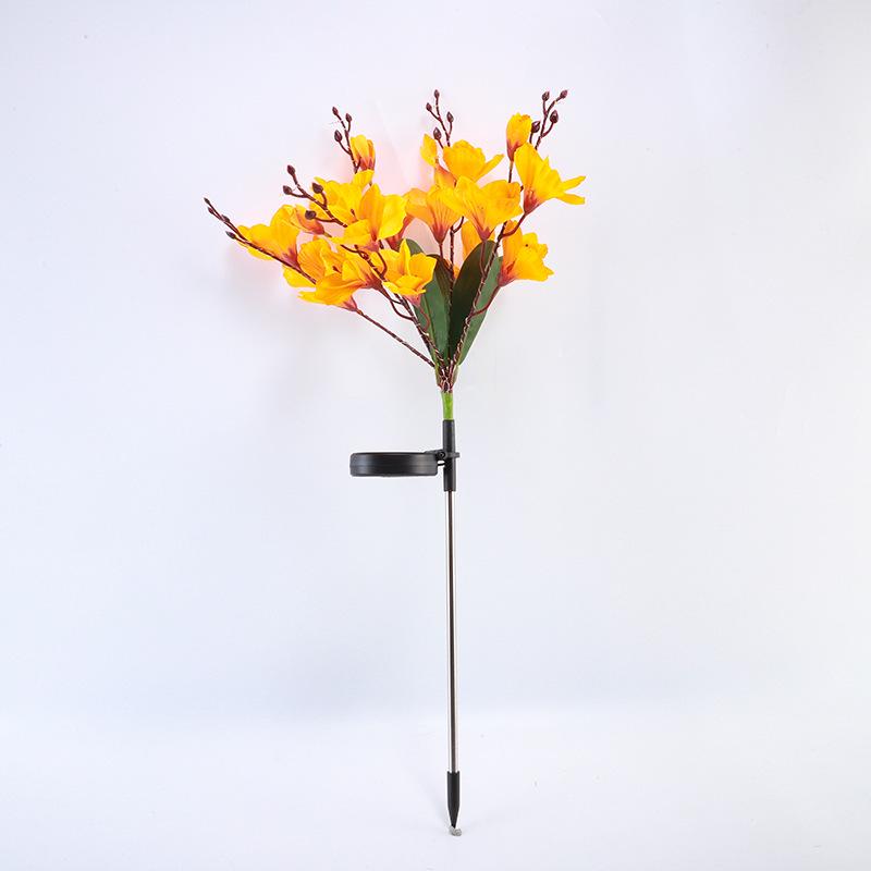 Solar Magnolia Landscape Lights: Outdoor Waterproof Decorative Lights for Courtyard, Lawn, and Holiday Atmosphere.