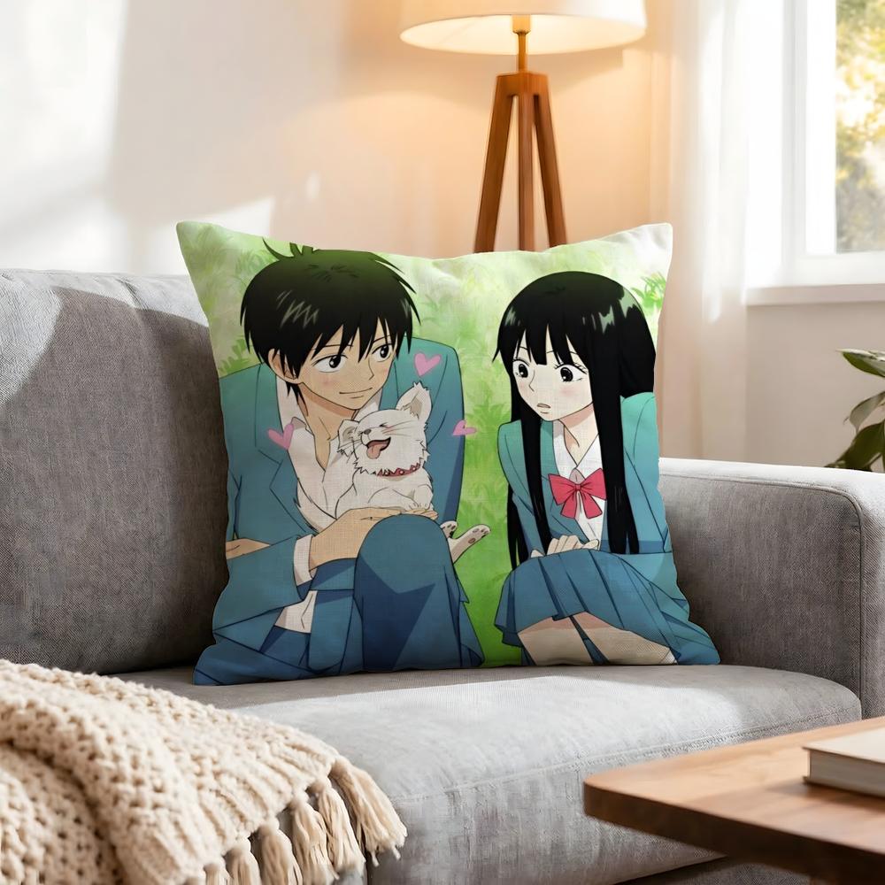 Anime Kimi Ni Todoke Cushion Cover 1Pcs Decorative Covers Soft Cushion Case For Sofa Couch Decor 40X40 45X45 Pillowcases
