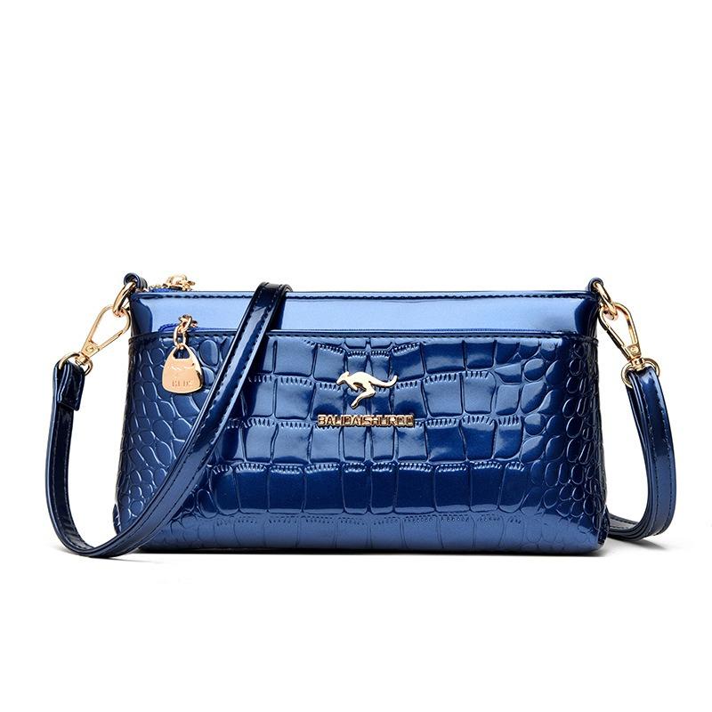 Women's bag new fashionable and simple commuter shoulder bag retro patent leather women's messenger bag