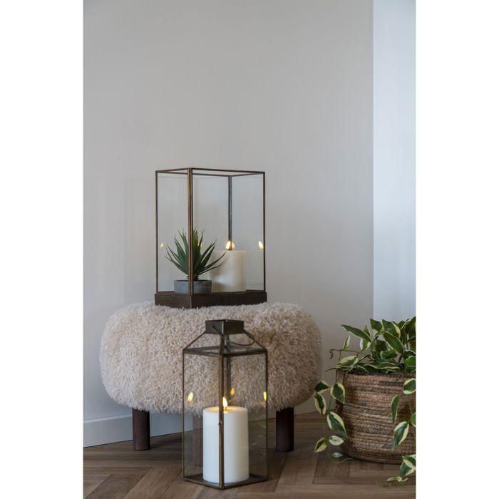 Manali lanterne aspect laiton antique.