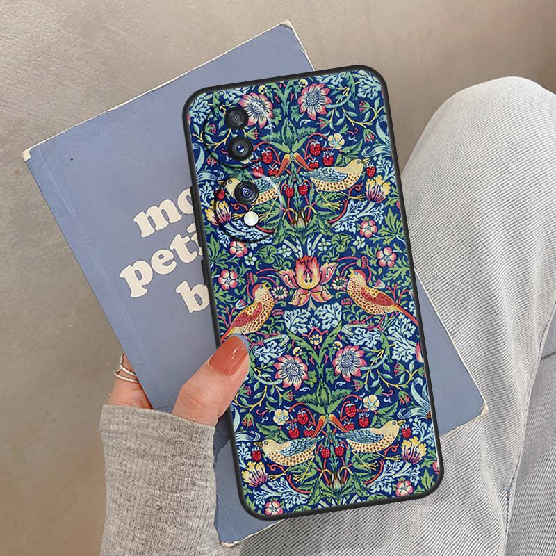 William Morris Case For Honor Magic 8 Pro 5 6 7 Lite Cover For Honor 400 200 90 70 50 X8a X8b X9a X9b X9c