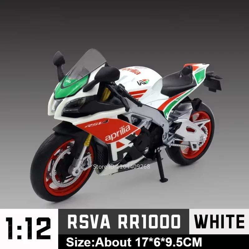 

1:12 Aprilia RSV4 RR1000 Suzuki GSX-R1000R Alloy Racing Motorcycle Model Diecast Street Cross-Country Motor Models Kids Presents