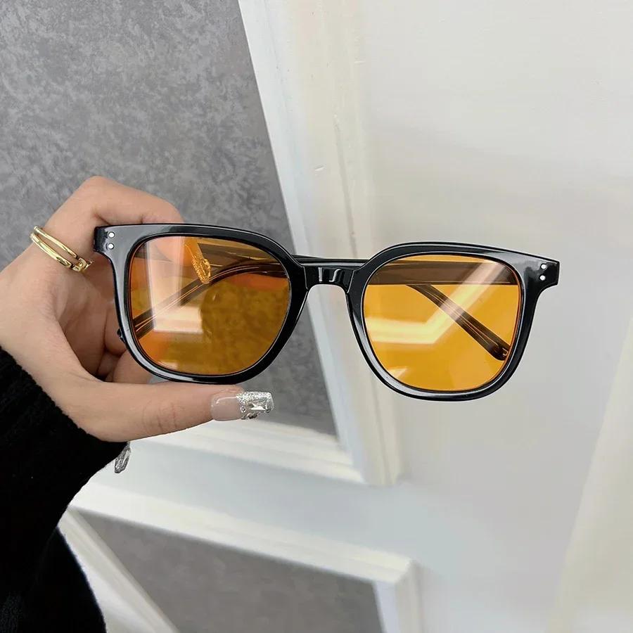 Vintage Women Fashion Square Sunglasses Retro Black Sun Glasses Female Male Eyewear