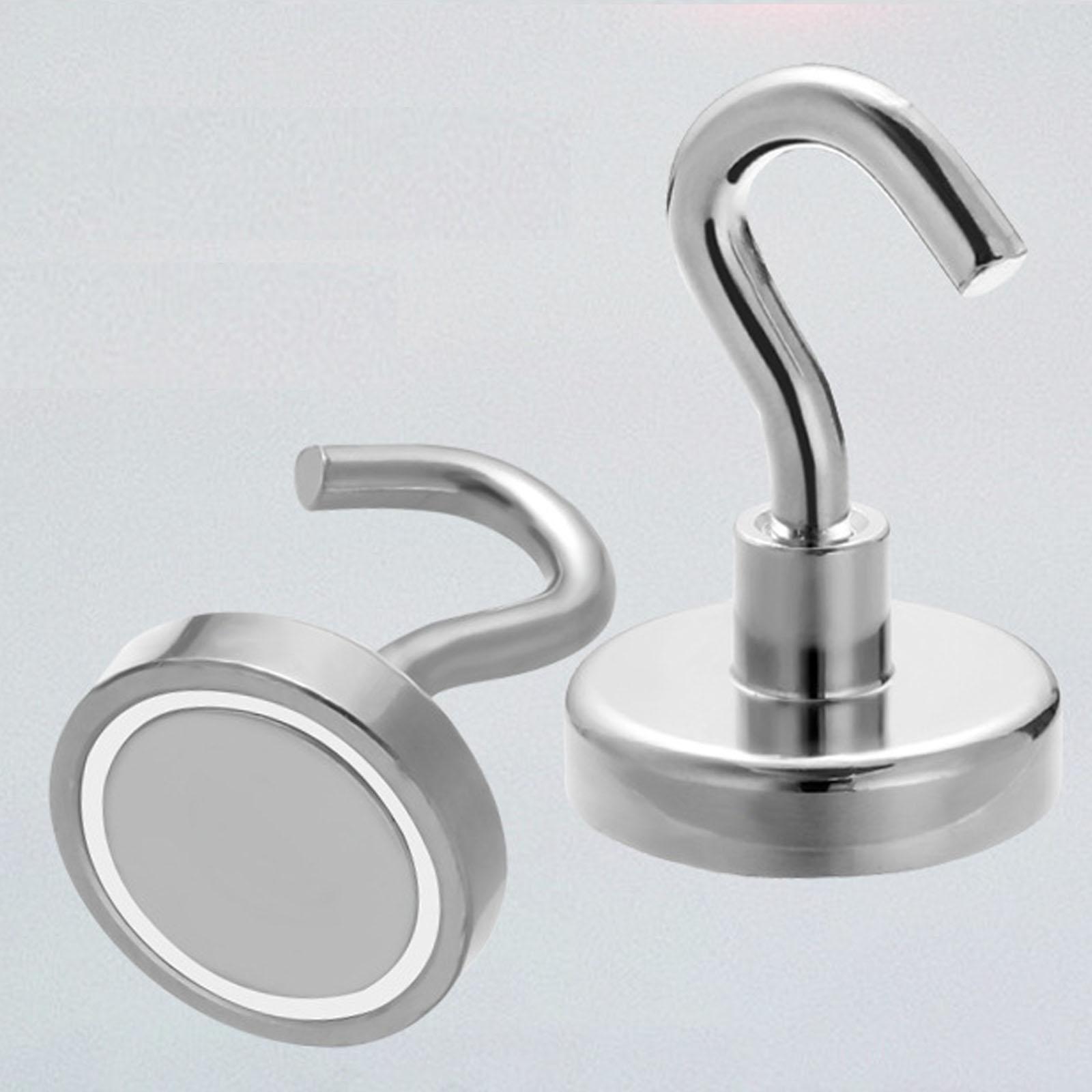 

Magnetic Hook for Kitchen and Refrigerator, No, Strong Suction Cup Holder, Drill,Free Wall Hook for Storage and Organization One Size срібний