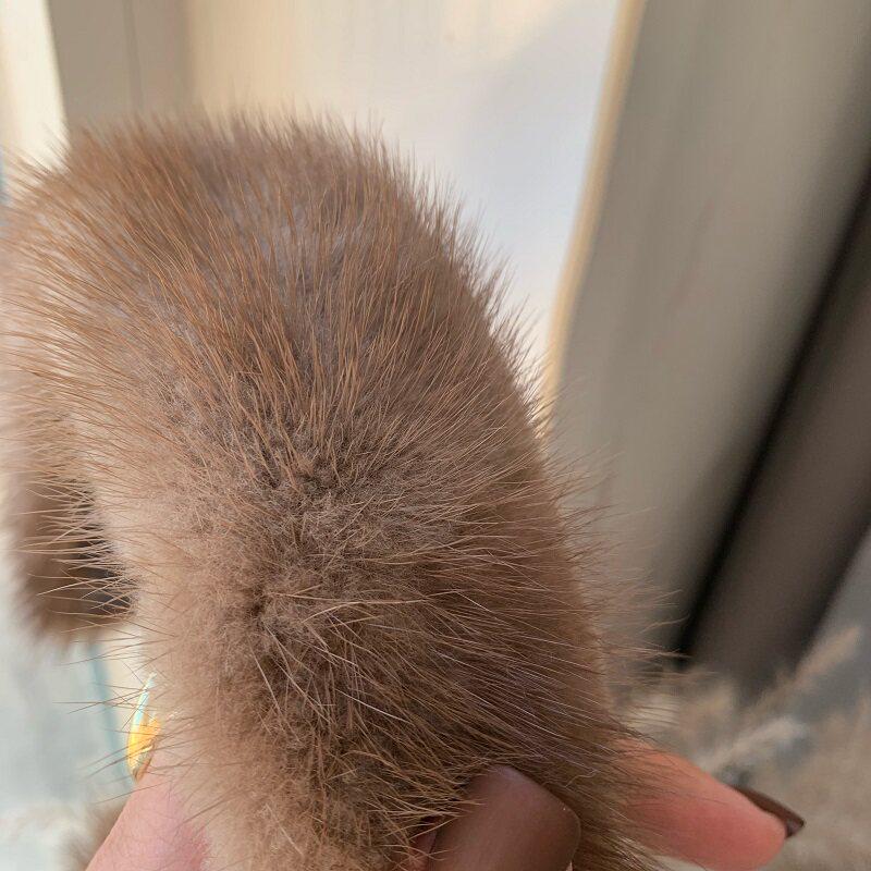Korean Fluffy Wide Brim Hairband: Mink Fur Winter Headwear for Versatile Use in Hair Care and Styling