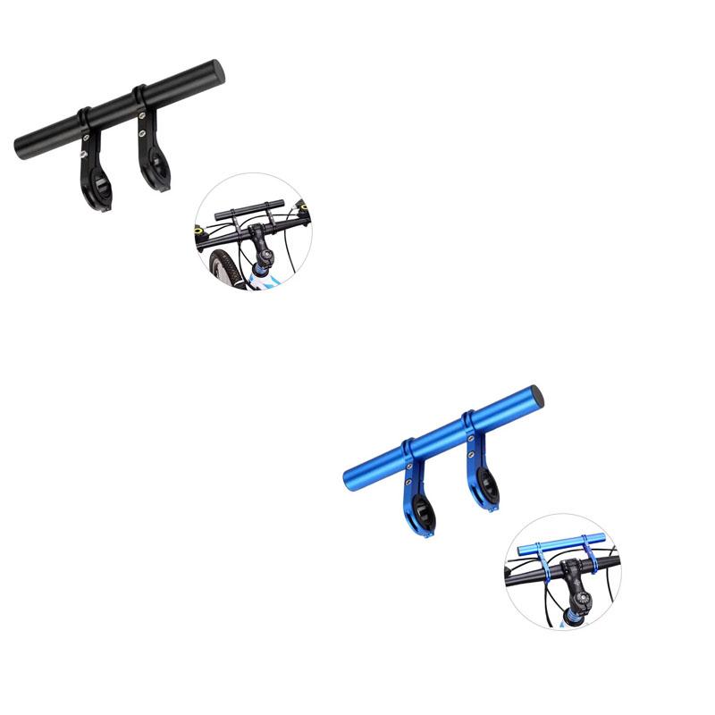 Supporto Estensione Manubrio Doppia Staffa per Bicicletta Porta Specchietto Clacson Luce Adattatore Riser Estensione per Bici Scooter