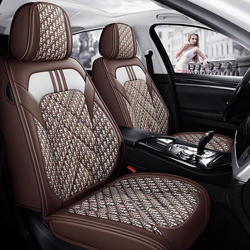 Five-Seat Full Wrap Universal Car Seat Cushion Cover for All Seasons