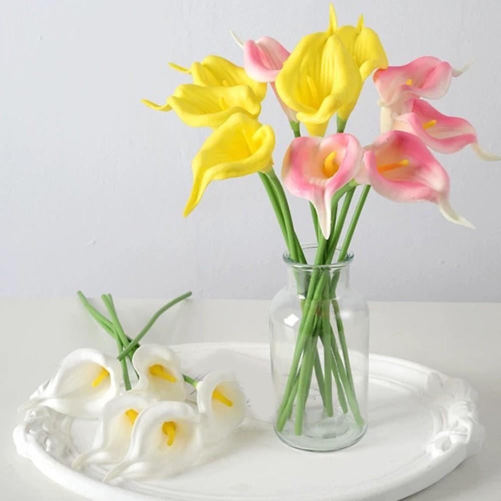 Real Touch Silk Calla Lily Bouquet Artificial Calla Lilies