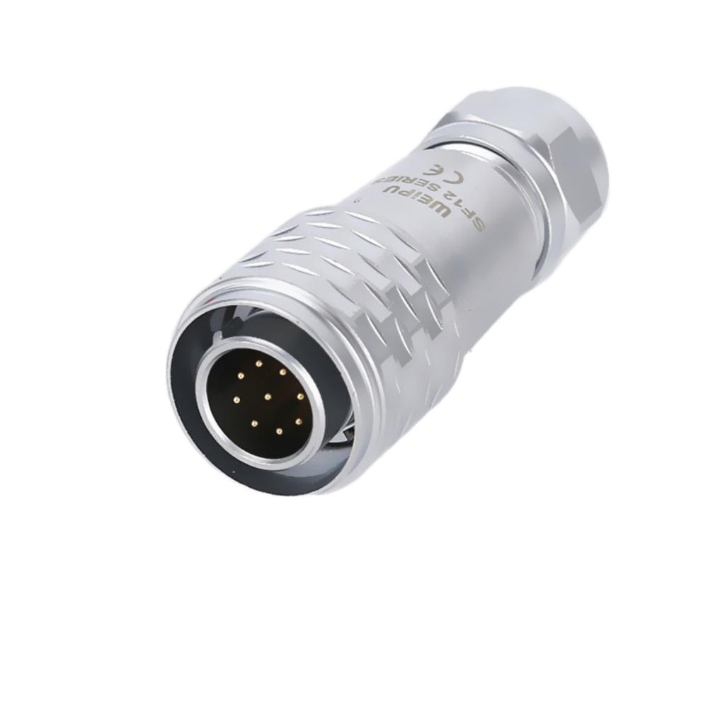 WEIPU SF12 2 3 4 5 6 7 9Pin Waterproof Automotive Aviation Connector M12 Socket Plug Solder Wire Panel Power Electrical Adapter