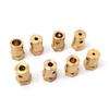 2–8mm Brass Hexagonal Coupling Adapter – Car Tire Axle Sleeve Connector