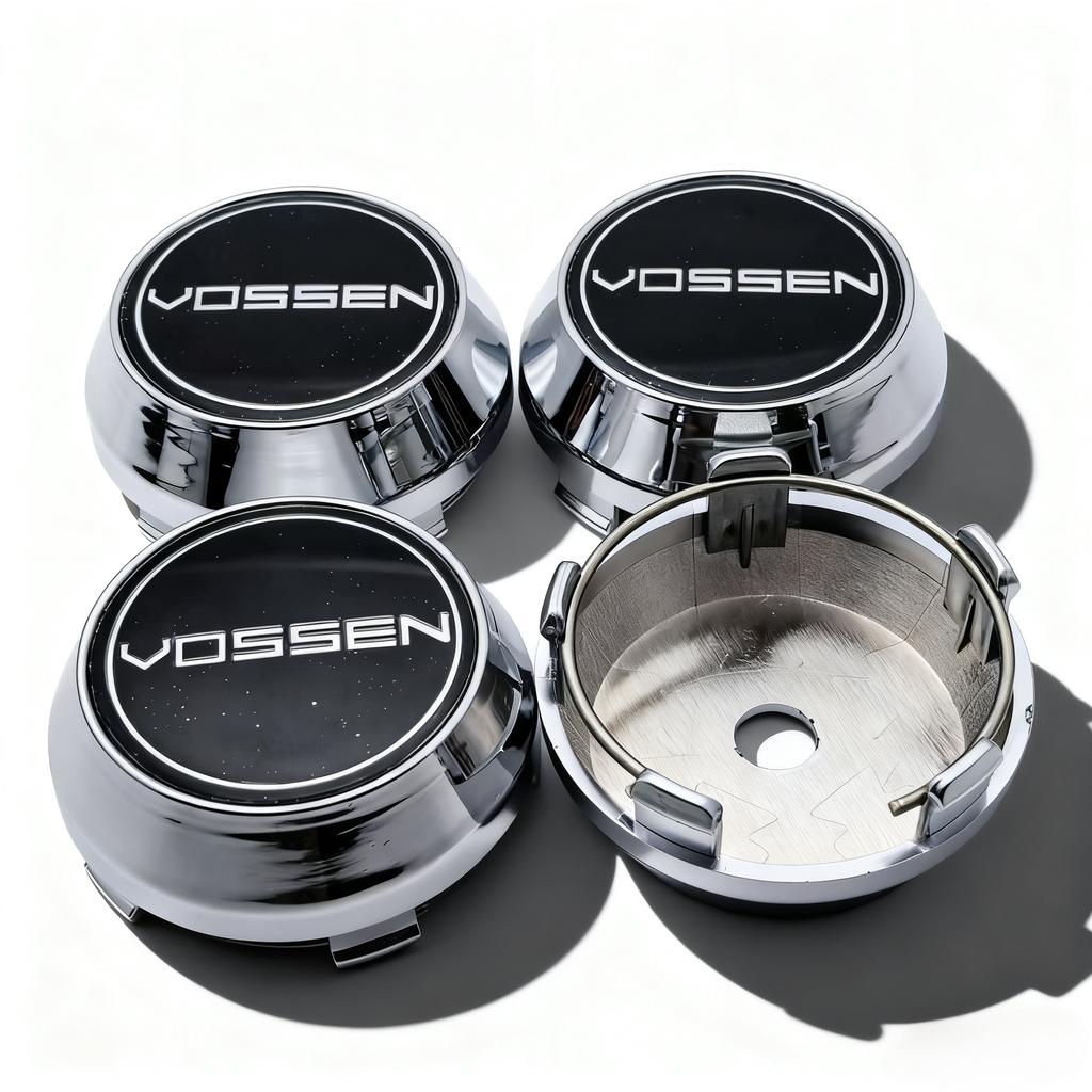 4pcs Vossen Logo Badge Emblem Car Wheel Center Caps 60MM 56MM Car Wheels Hub High Cap Rim Hubcaps Cover Replace Car Accessories