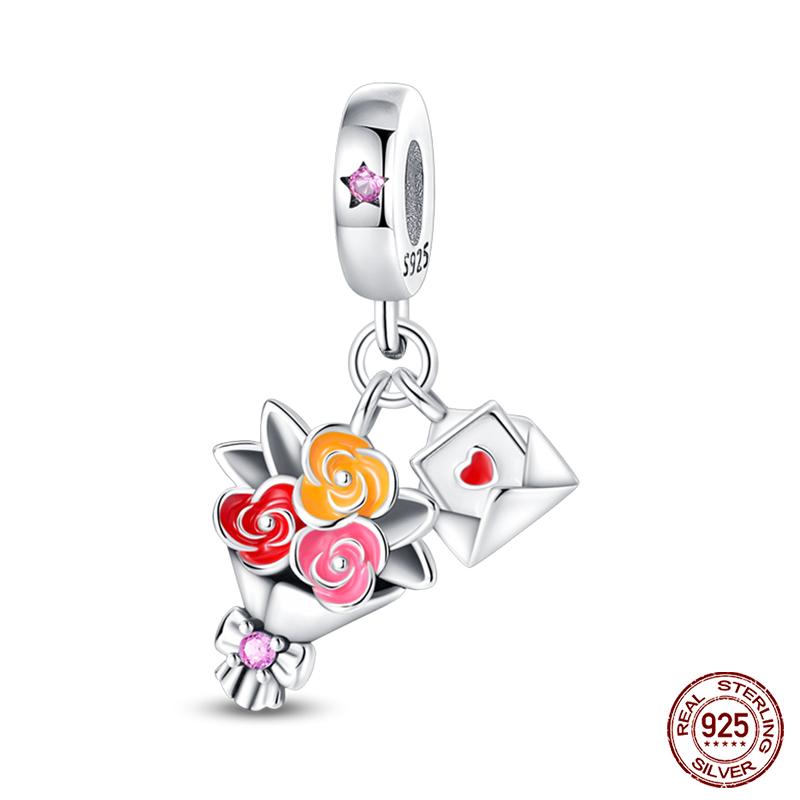 100% Copper High Heels Lipstick Lifestyle Collection Charm Beads For Brand Original Bracelet Diy Jewelry