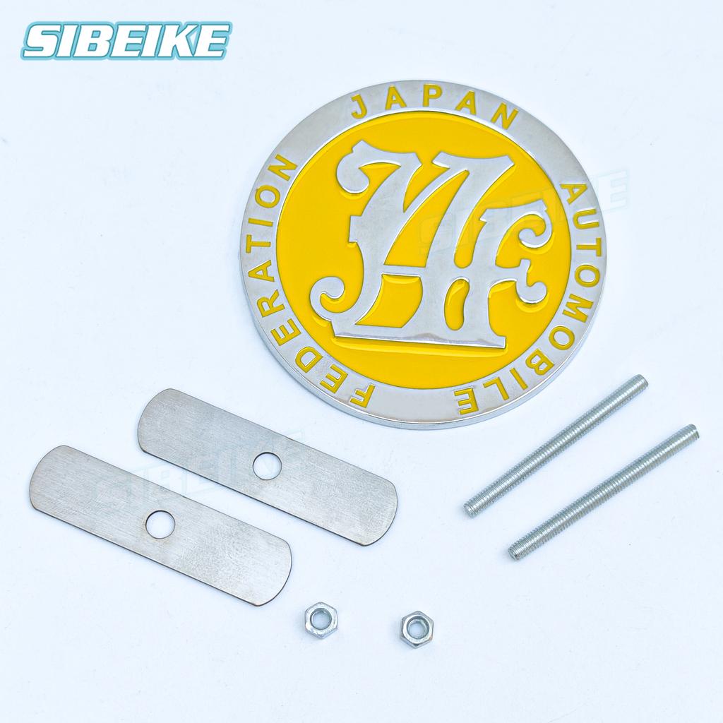 Accessories Car 3D Metal Decals Sticker Emblem Japan Automobile Federation Car Front Grill Badge Emblem