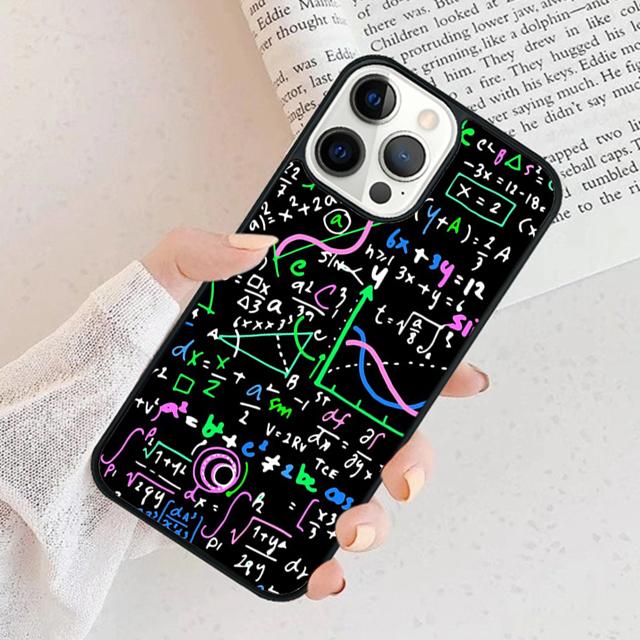 Physics Chemical Mathematics Phone Case For iPhone 17 Air 16 16e 15 14 plus 11 12 13 Pro max Bumper Shell Cover coque