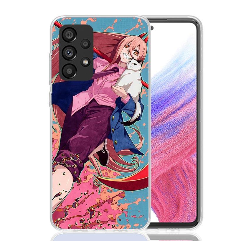 C-Chainsaw Mans Power Phone Case for Samsung Galaxy A52 A51 A50S A12 A22 A32 A72 A10S A30S A31 A71 Note 20 Ultra 10 Plus S10 Gal