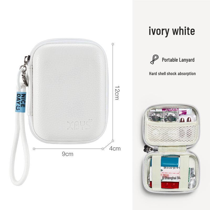 Compact Travel Medicine Organizer Bag - First Aid & Medical Storage for Students, Outings, Business Trips