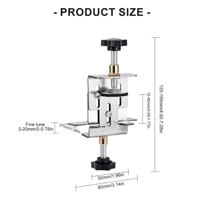Lightweight Stainless Steel Jig Positioning Support Tool for Cabinet Door Wardrobe Mounting Frame Clamp Professional Use