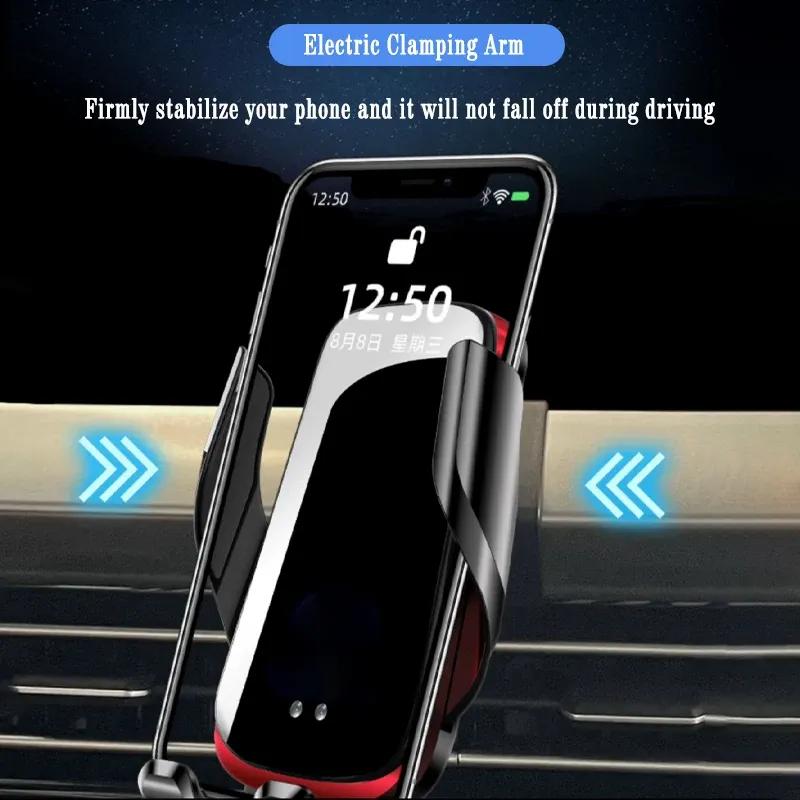 For KIA K5 - Car Wireless Charger Auto Mount Phone Holder Adjustable GPS Navigation Bracket Car Accessories