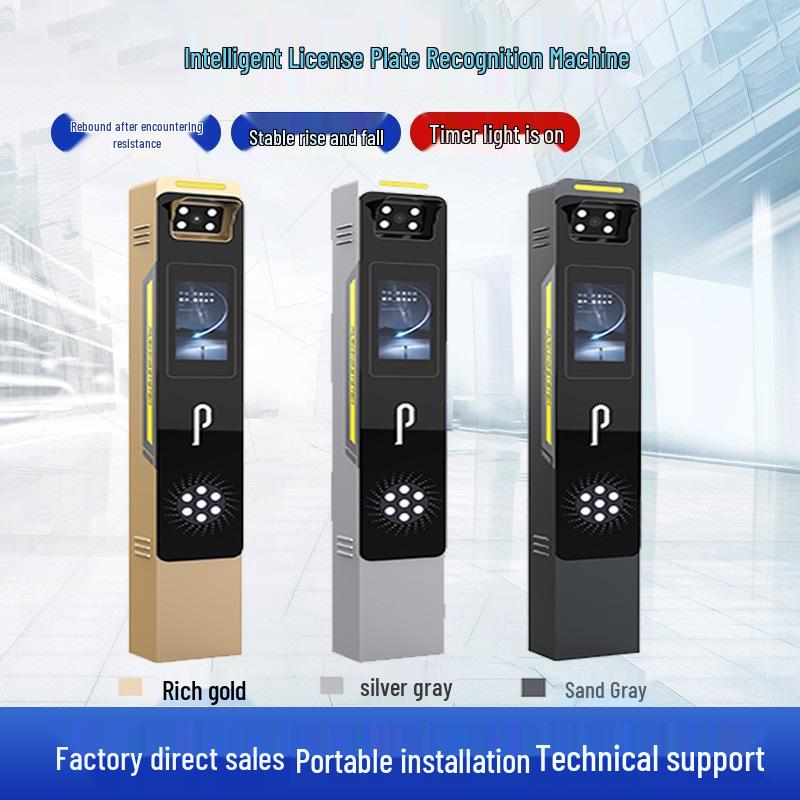 Intelligent License Plate Recognition Boom Barrier Gate System for Unattended Parking Lots